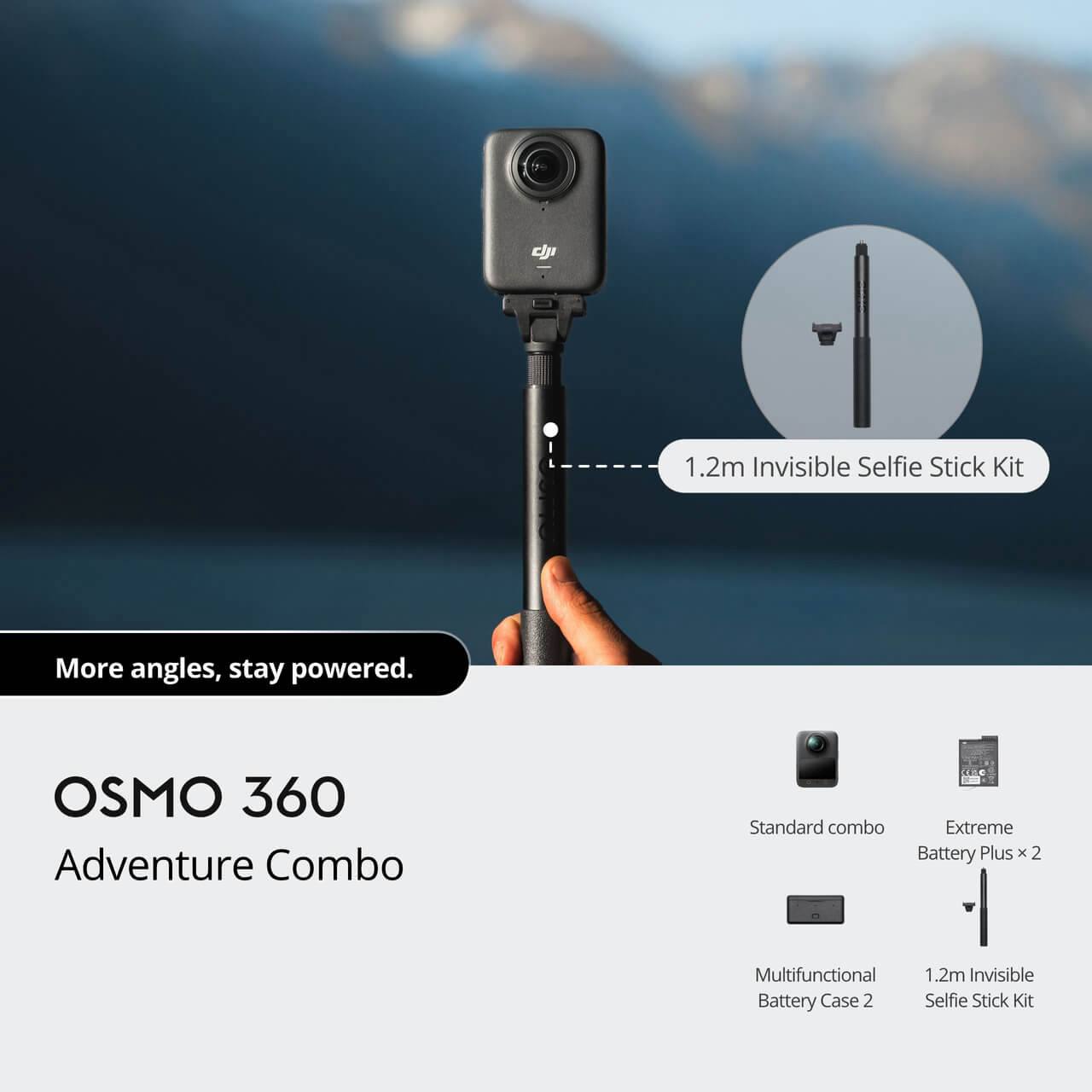 Caméra sport Dji Osmo 360 Adventure Combo Gris