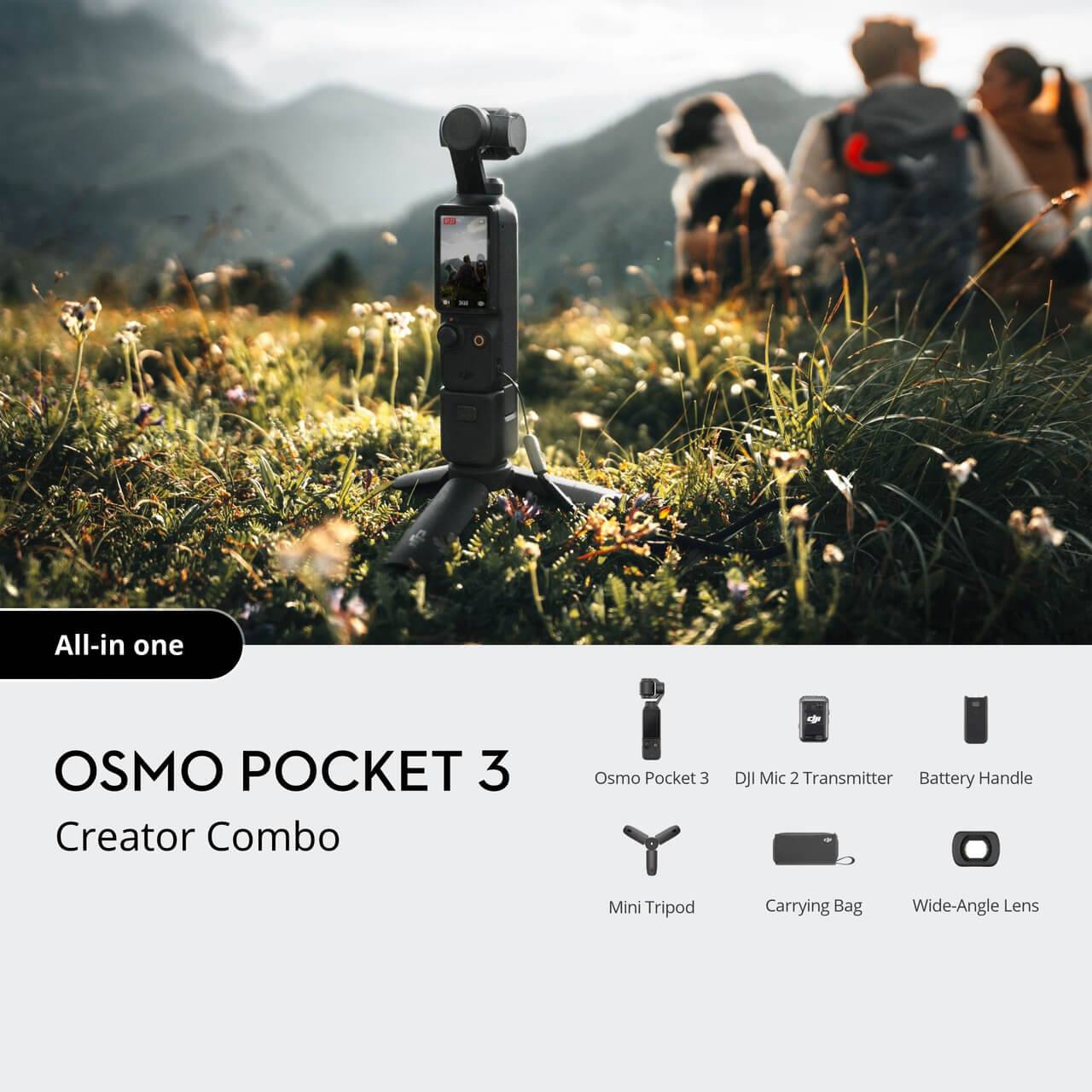 Caméra sport Dji Osmo Pocket 3 Creator Combo Noir